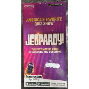 Jeopardy! Card Game, featuring integration with the Gamestar+ app, NIB